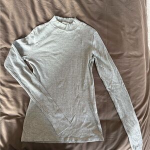 Zara Light Gray Long Sleeve Top